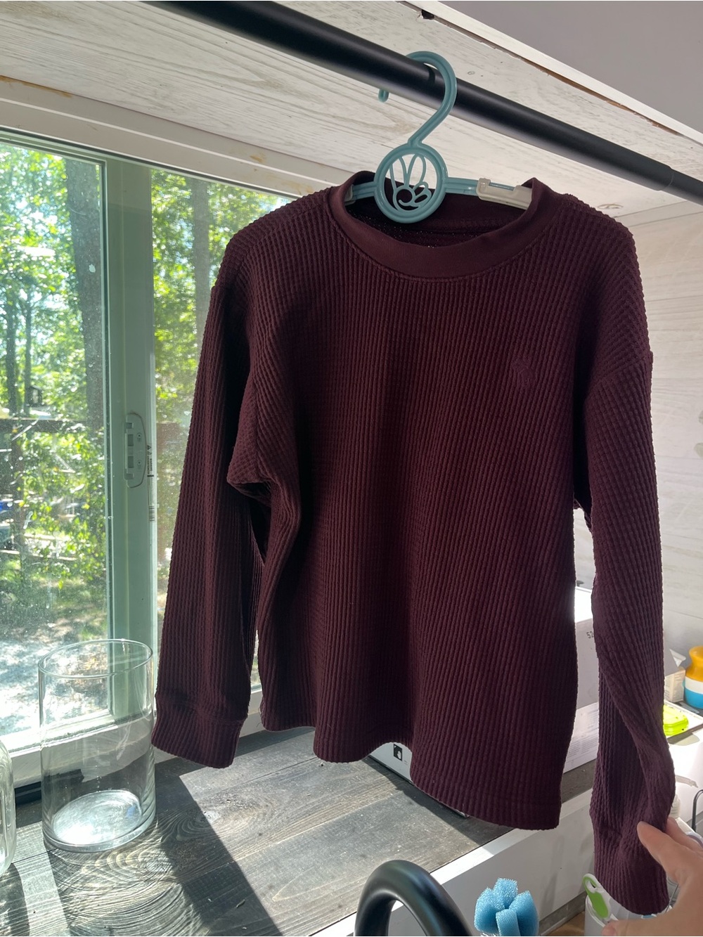 Kids Abercrombie long sleeve waffle shirt